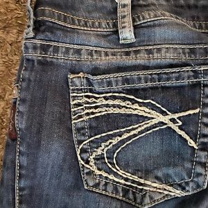 Plus size silver jeans